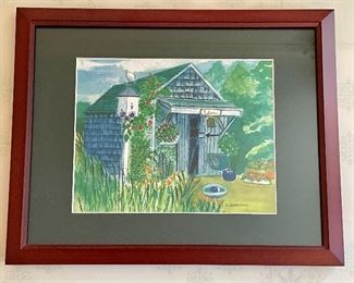 Item 86:  Watercolor by G. Bergstrom - 15.5" x 12.5": $48