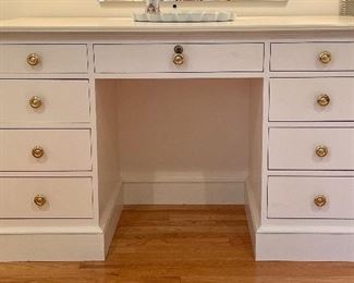 Item 118:  Desk with Locking Drawer - 51.5"l x 22.25"w x 30.25"h:  $225