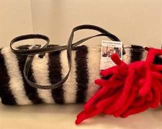 Item 120:  Handmade Felted Bag: $38