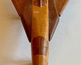 Item 134:  Inlaid Wood F-15 with Adjustable Wings - 13": $42