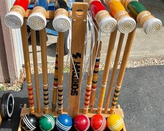 Item 138:  Vintage Sportcraft Croquet Set: $50