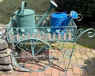 Item 152:  Metal Garden Cart - 17.5" x 26":  $95