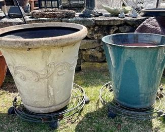 Item 158:  Lightweight Planter (left):  $28                                                                        