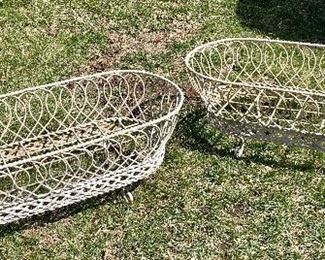 Item 160:  (2) Wire Plant Baskets:  $32/Each