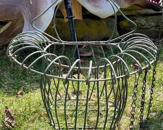 Item 161:  Hanging Wire Planter:  $28