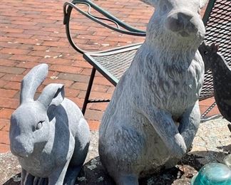 Item 169:  (2) "Rabbit" Garden Statues: $28 for pair