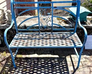 Item 175:  Metal Bench (in need of TLC) - 43.25"l x 16.25"w x 38.5"h: $40