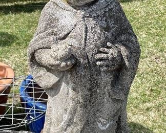 Item 185:  "Boy with Bird" Garden Statue - 24": $68