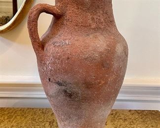 Item 203:  Terra Cotta Pitcher - 15.5": $28