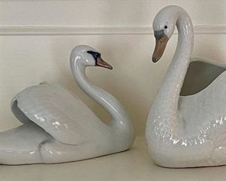 Item 268:  Royal Copenhagen Swan (left):  $45                                                             Item 269:  Nao by Lladro Swan (right):  $45                                                                     Tallest - 5.5"                                                  
