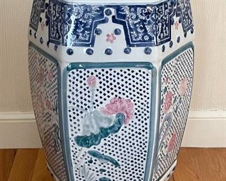 Item 217:  Asian Inspired Garden Stool - 12" x 18.5":  $145