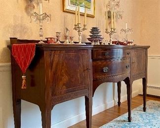 Item 223:  Antique Sideboard - 71.25"l x 22"w x 40.5"h: 
$445
