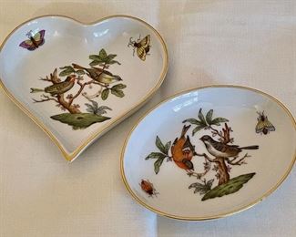 Item 16:  Herend "Heart" Trinket Dish (left): $42  (SOLD)                         Item 17:  Herend Trinket Dish (right):  $42