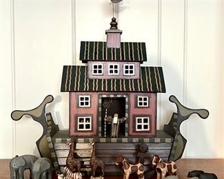 Item 231:  Noah's Ark with Animals - 20.5"h:  $65