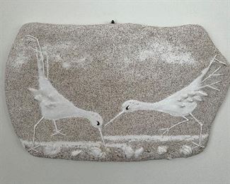 Item 249:  Sand sculpture by B.J. Oram - 18.5" x 11.5":  $45