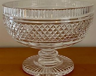 Item 276:  Waterford Pedestal Bowl - 7.5" x 5.5":  $245