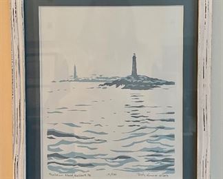 Item 285:  Thatcher Island, Rockport, MA print:  $38
