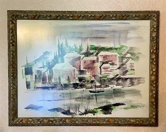 Item 291:  Alfred Birdsey "Bermuda" Watercolor - 29.25" x 23.25": $245