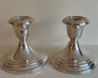 Item 30:  Sterling Silver Candlesticks - 3.75": $35