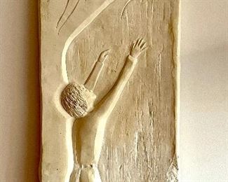 Item 333:  3-d Sculpture Art - Boy Chasing a Balloon: $38