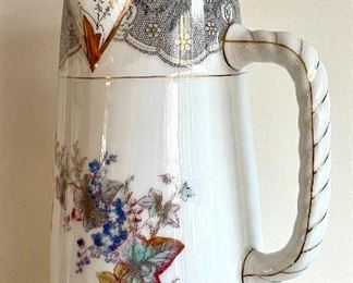 Item 331:  Antique Chocolate Pot with Twisted Handle and Side Pour: $65