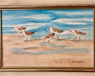 Item 348:  Watercolor by G. Bergstrom: $45 