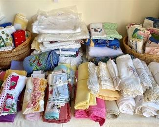 Vintage Linens galore!  All priced at the sale - April 30th & May 1st from 9:00 a.m. - 3:00 p.m.