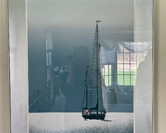 Item 369:  Framed Mystic Maritime Graphics Poster - 25" x 34.25":  $95