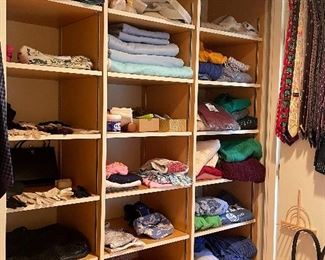 Sweaters, belts, shirts and all sorts of other clothing and accessories - please come to sale for pricing!