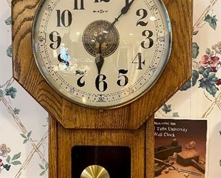 Item 394:  Howard Miller "Tufts University" Wall Clock:  $125