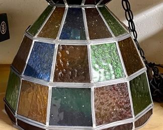 Item 430:  Stained Glass Hanging Light:  