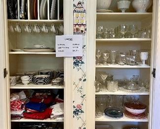 We have a large assortment of kitchen items.  All priced at the sale.  
