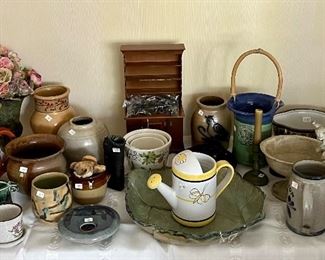 Assorted pottery all priced at the sale!