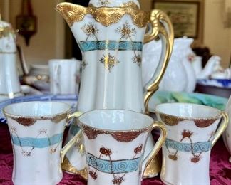 Item 444:  Nippon Chocolate Pot with 3 Cups:  $65