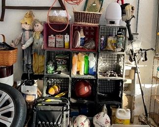 Assorted garage items all priced at the sale!  