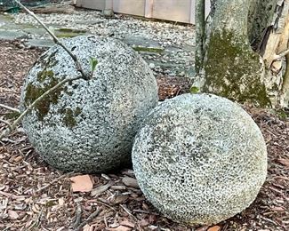 Item 440:  (2) Coral Style Garden Spheres:  $28/Each
