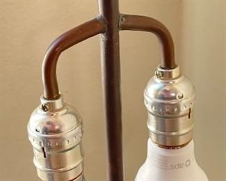 Vintage Chinese Verdigris Bronze Lamp Archaic Shang Dynasty Fenglei Design	29 x 18.5 x 18.5	HxWxD
