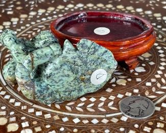 Water Buffalo Chinese Hardstone Carving Asian Carved Figurine	2.75x1.25x3.5in	HxWxD
