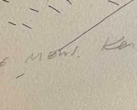 Signed Litho Print  Richard Demarco	Frame: 25 x 32 Image: 18 x 26	
