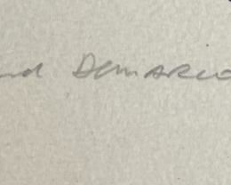 Signed Litho Print  Richard Demarco	Frame: 25 x 32 Image: 18 x 26	
