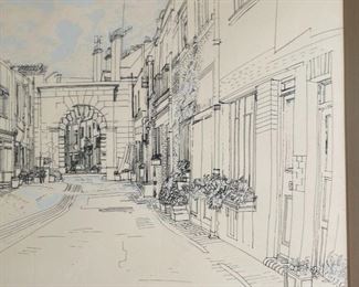 Signed Litho Print  Richard Demarco	Frame: 25 x 32 Image: 18 x 26	
