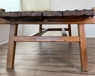 Antique Chinese Rustic Door Dining Table Iron & Wood	30.5 x 51 x 94H	HxWxD
