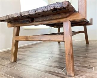 Antique Chinese Rustic Door Dining Table Iron & Wood	30.5 x 51 x 94H	HxWxD
