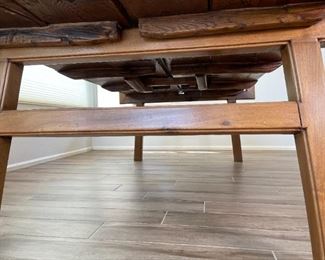 Antique Chinese Rustic Door Dining Table Iron & Wood	30.5 x 51 x 94H	HxWxD
