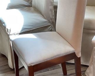 10pc Contemporary Dining Chairs	40. 5 x 18 x 20in high Seat Height: 19 inches	
