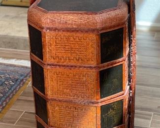 Large Chinese Stacking Wedding Basket Rattan	35 x 19 x 18in	HxWxD
