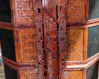 Large Chinese Stacking Wedding Basket Rattan	35 x 19 x 18in	HxWxD
