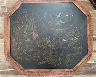 Large Chinese Stacking Wedding Basket Rattan	35 x 19 x 18in	HxWxD
