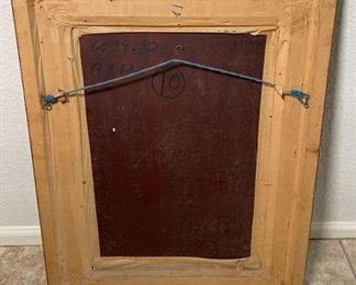 Original Art Demetrico Diego Girl Playing Guitar Painting	Frame: 25 x 20Image: 16.75 x 20	
