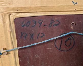 Original Art Demetrico Diego Girl Playing Guitar Painting	Frame: 25 x 20Image: 16.75 x 20	
